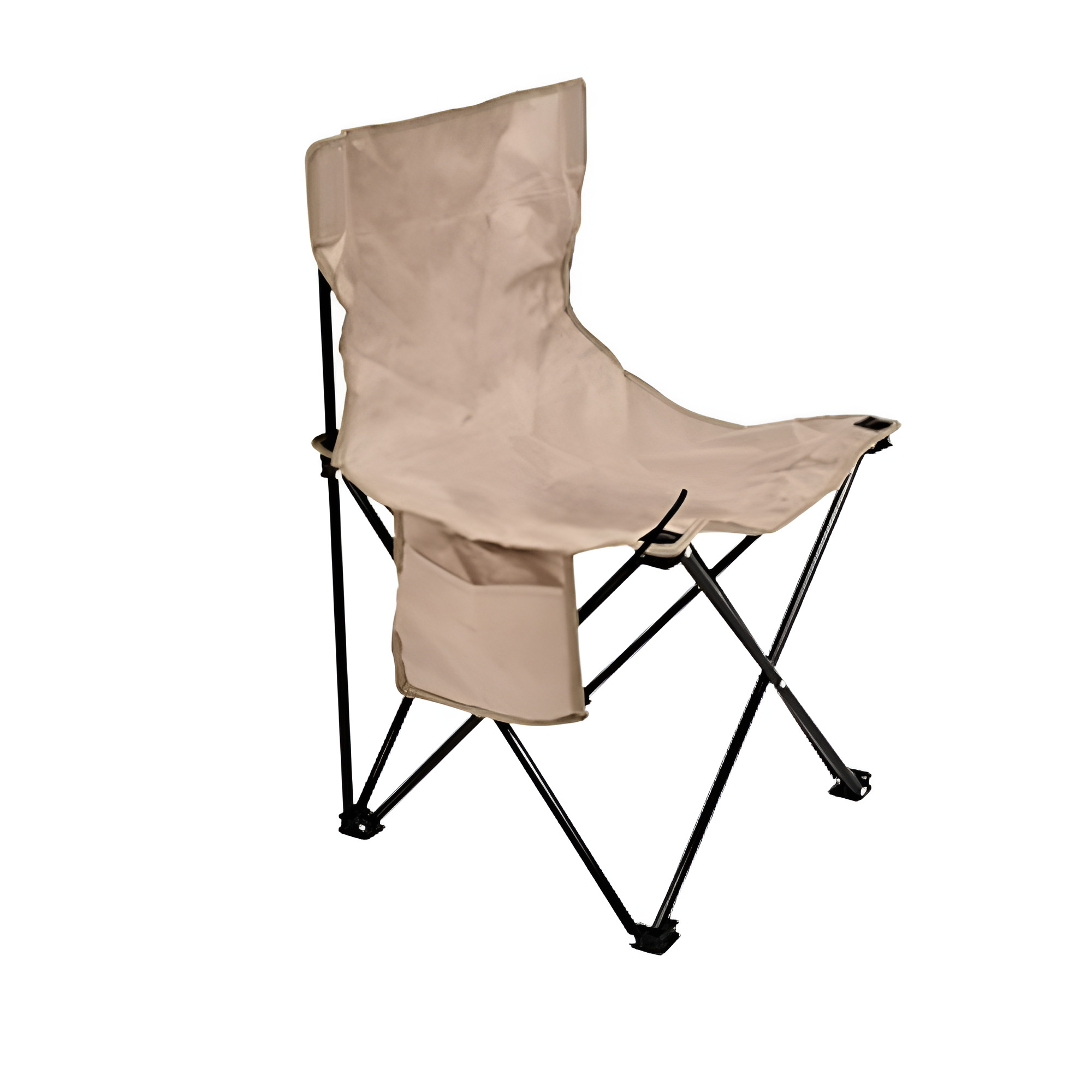 Стул туристический раскладной с чехлом Stenson Паук 45х45х70 см Бежевый (MH-3069L-1)