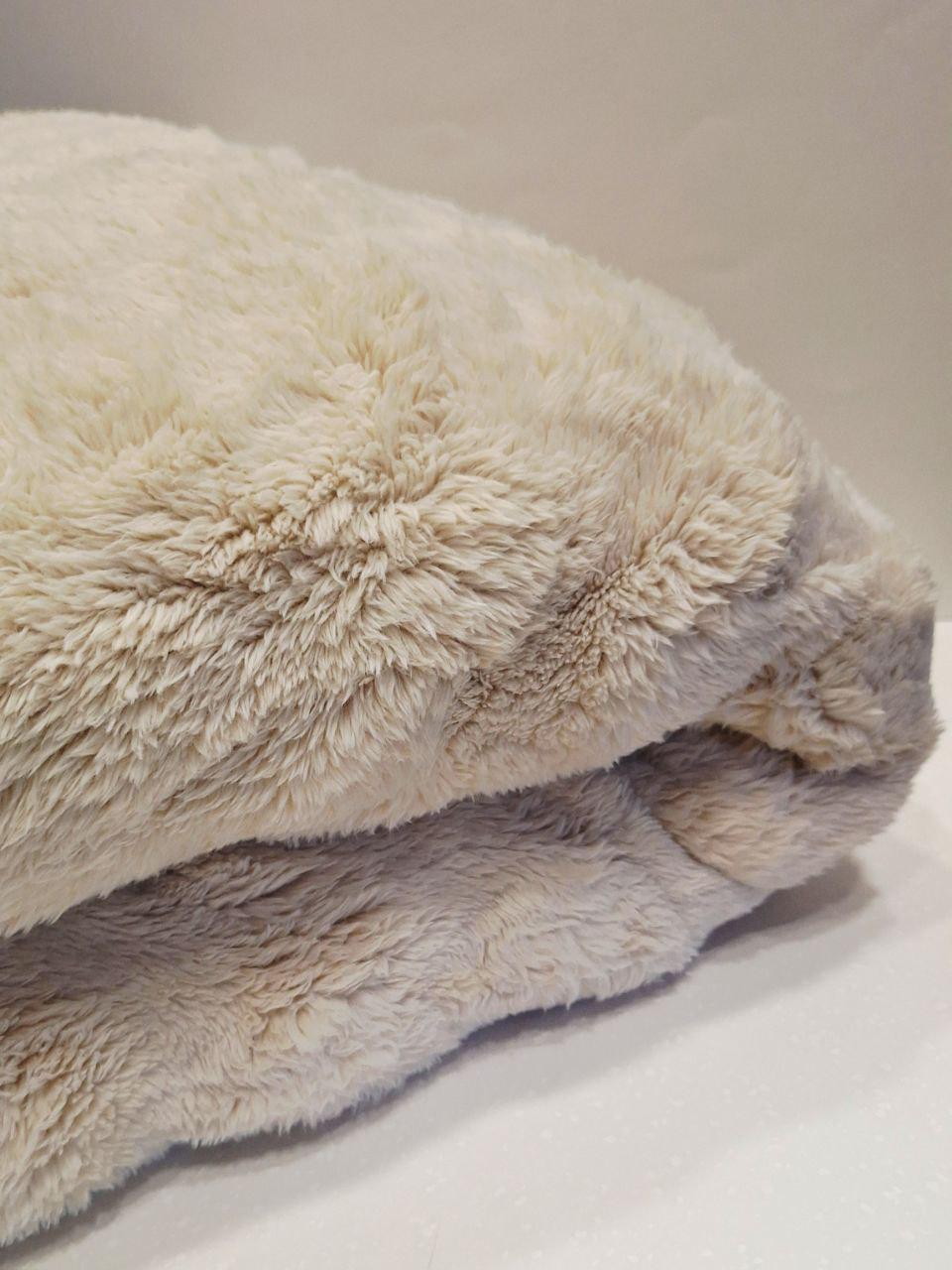 Плед-покрывало флисовый Colorful Home Шторм 200х220 см Бежевый (1240) - фото 4