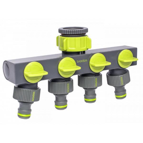 Распределитель Bradas LE-03033K Lime Line с 4 кранами (49047) Распределитель Bradas LE-03033K Lime Line с 4 кранами (49047)