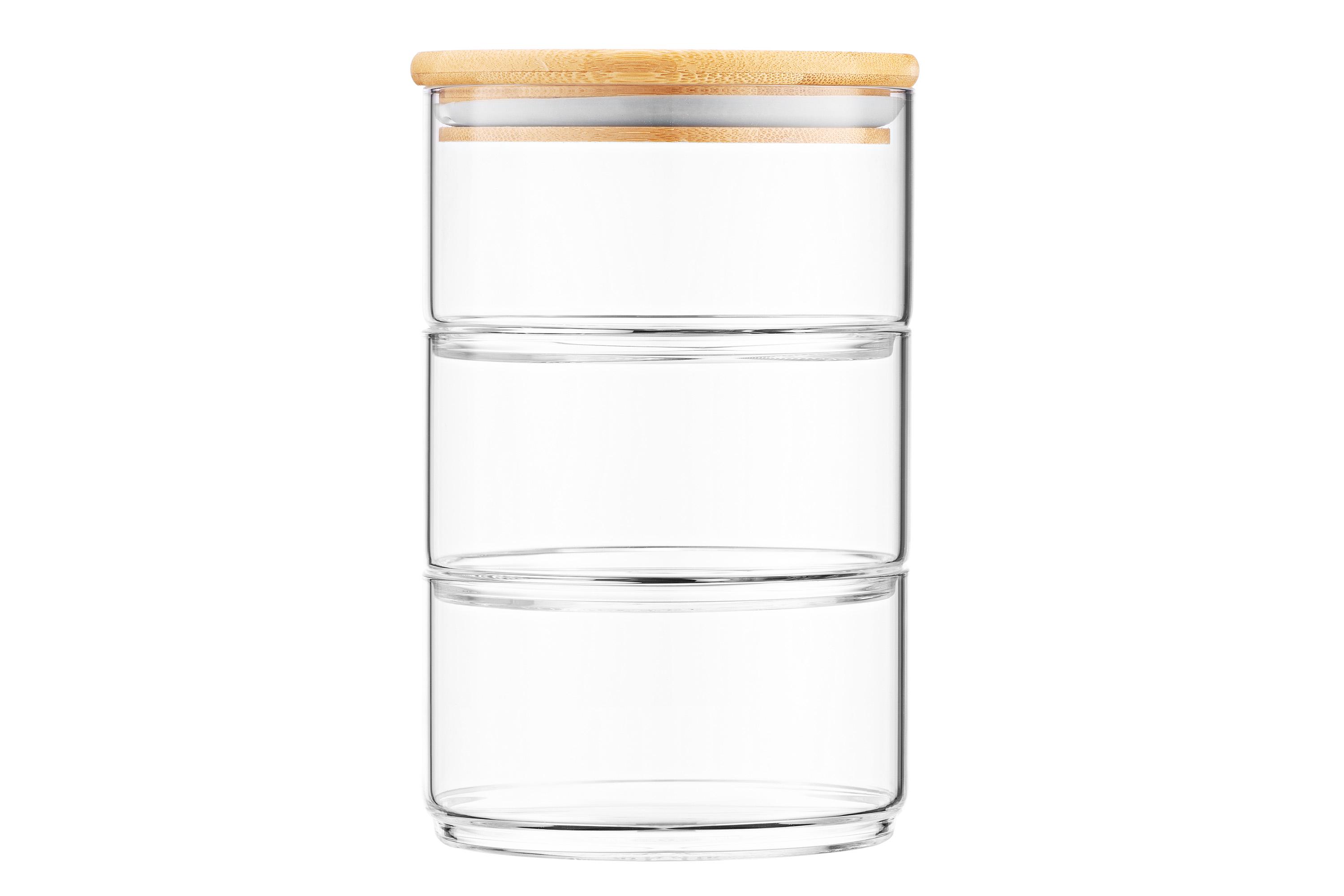 Набор емкостей для сыпучих продуктов Ardesto Midori 3 шт. 400 мл Прозрачный (AR1203CB) - фото 3