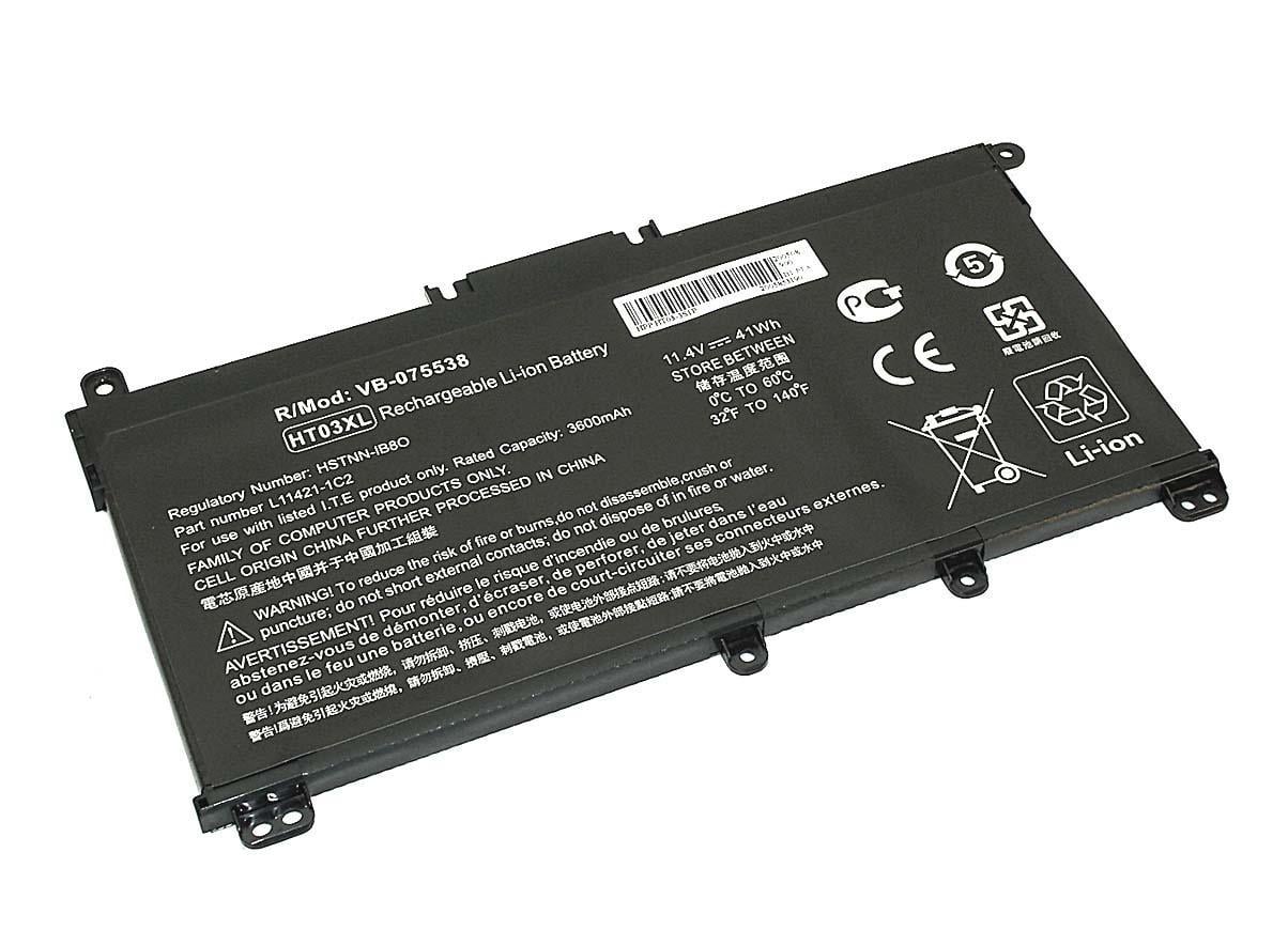 Аккумулятор для ноутбука HP HT03-3S1P 250 G7 11.4V Black 3600mAh OEM