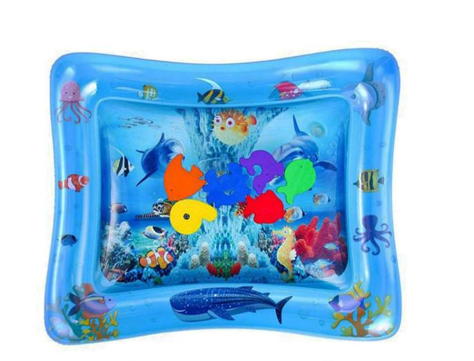 Развивающий надувной детский коврик Inflatable water play mat 6х50 см - фото 1