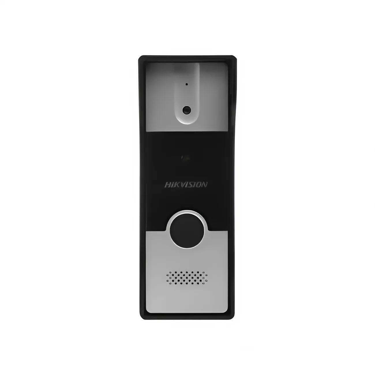 Панель вызова с камерой Hikvision DS-KB2411T-IM встроенный динамик и микрофон одноабонентская IP65 Серый (37baf302) - фото 2