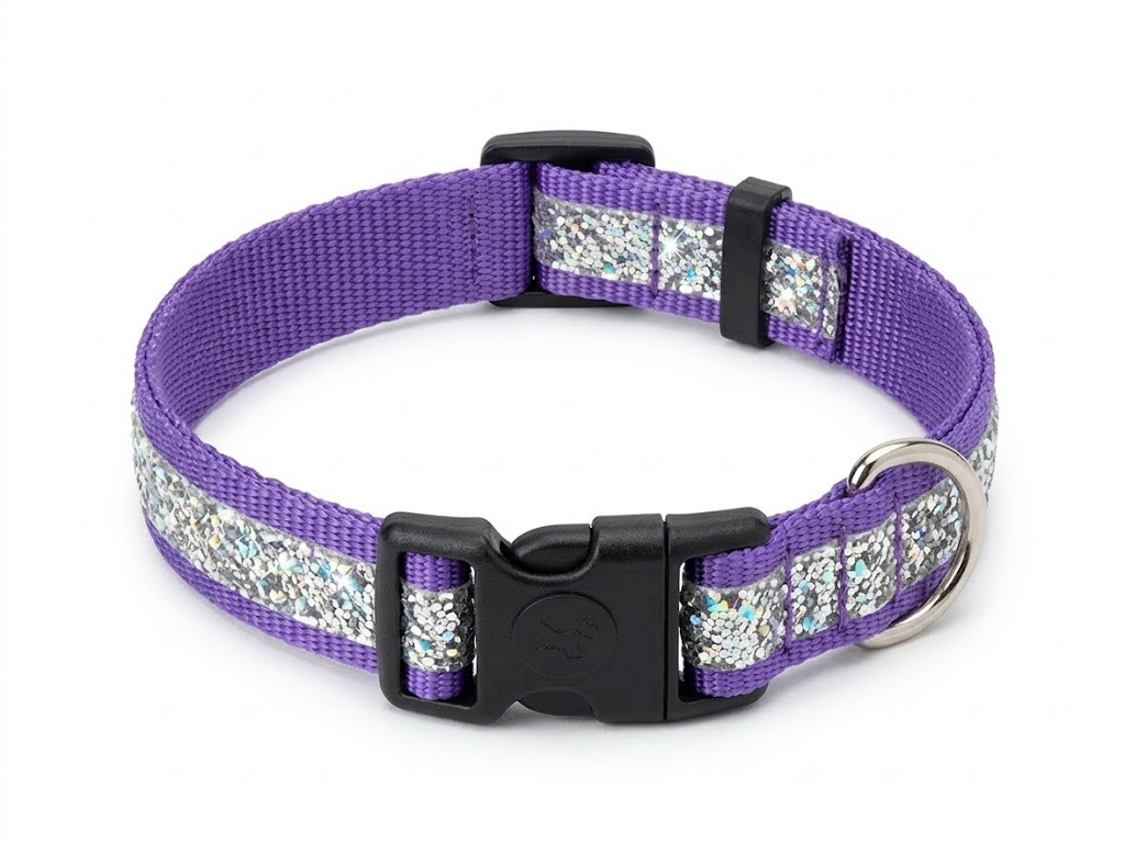 Ошейник для собак капрон Диско 2х27-42 см