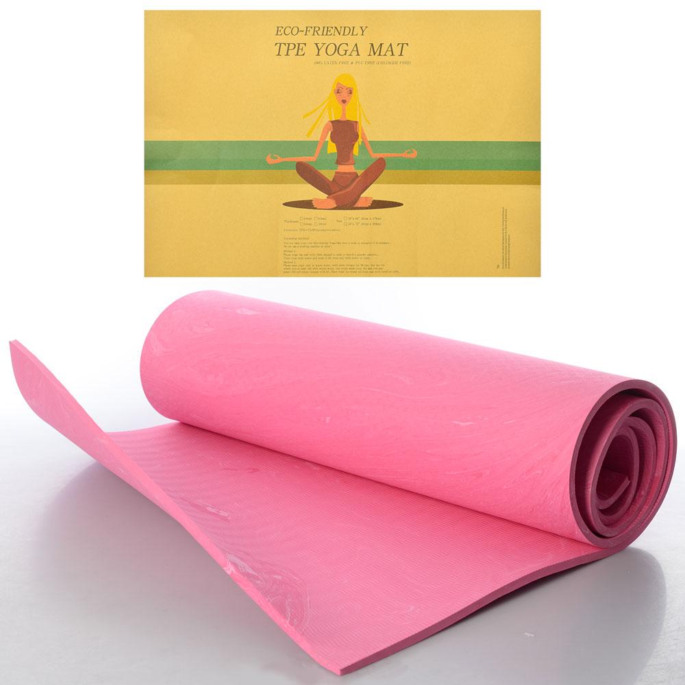 Коврик для фитнеса и йоги Gemini GPER-8P PER 8 мм (2012933228) - фото 2