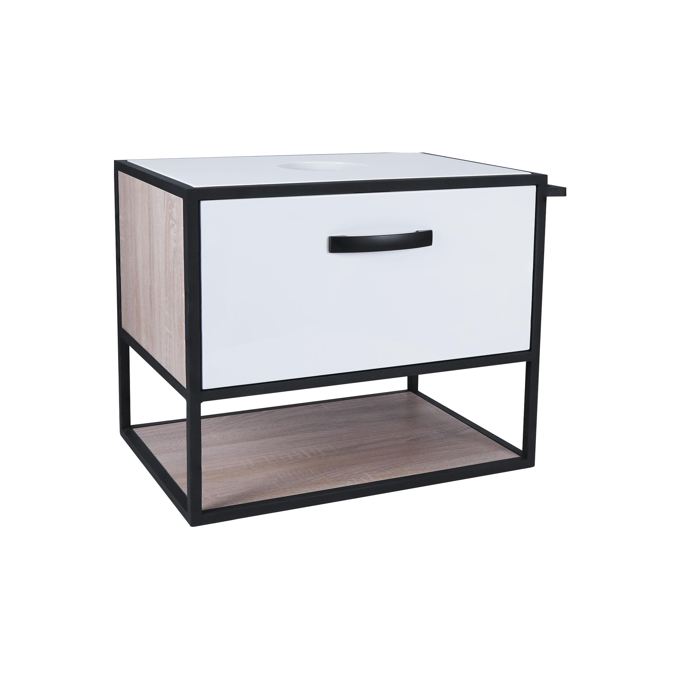 Тумба под умывальник подвесная Q-tap Taurus QT2479TPT703WWO 75,5x54x46,2 см Белый (112292)