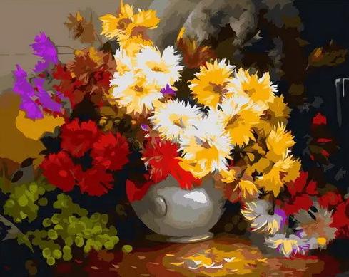 Набор рисования по номерам ColorArt MSP310 Великолепный букет с подрамником 40x50 см