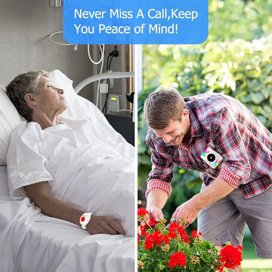 Кнопка виклику SOS бездротова з приймачем Caregiver Pager для догляду за літніми людьми (33245241) - фото 2