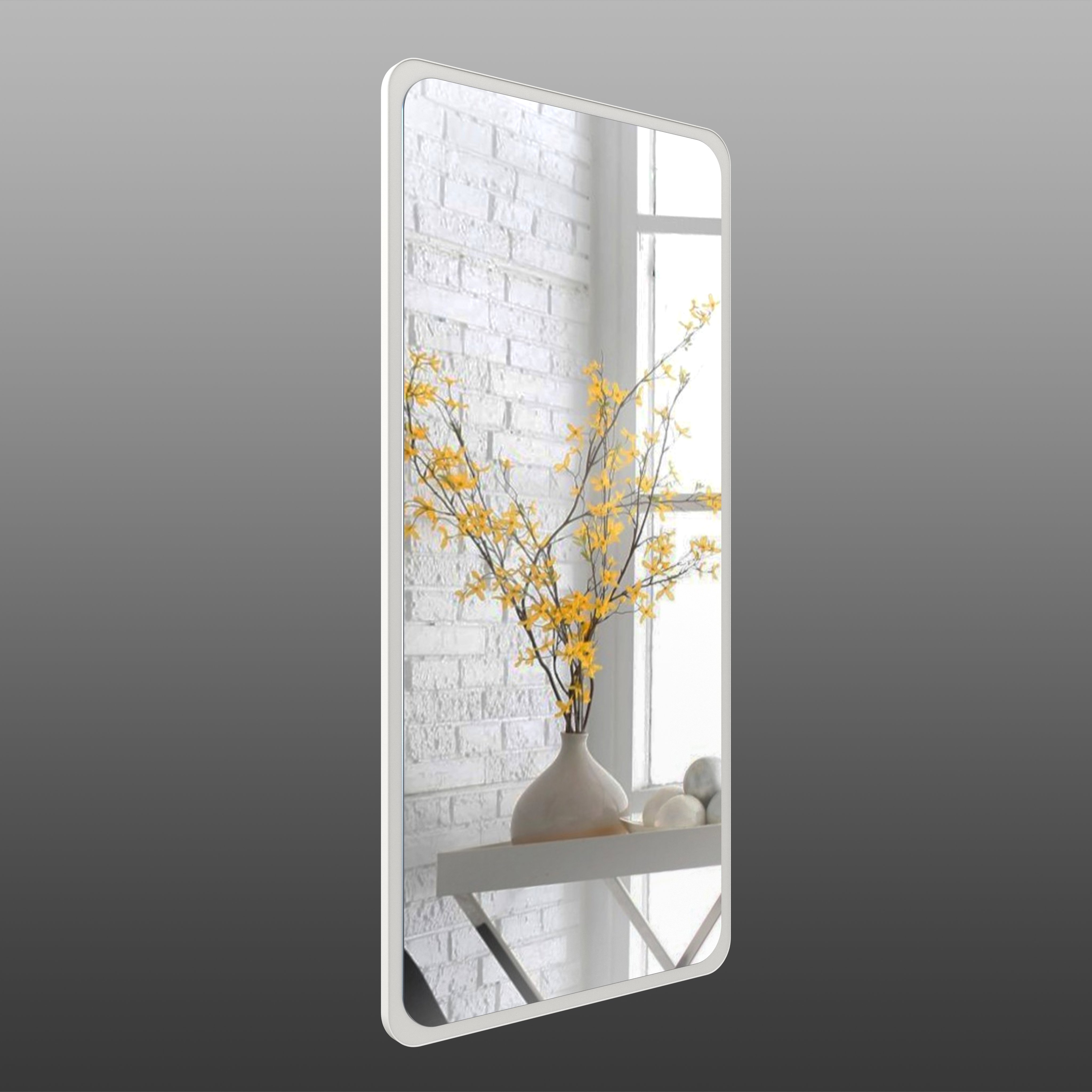 Зеркало настенное Art-Com 1300х600 мм Белый  (ZR 8)