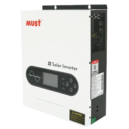 Инвертор гибридный с чистой синусоидой Must PV1800-1612 ECO 1 фаза 1, 6 кВт 12 В 80A 1 MPPT LCD дисплей White (27918431)