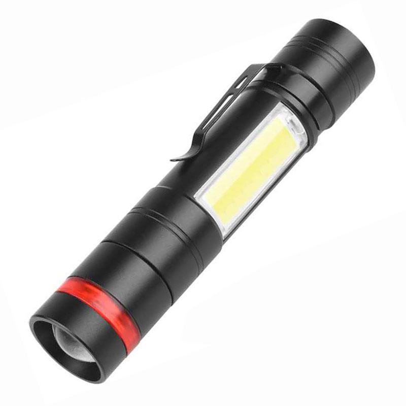 Ліхтар ручний Quantum QM-FL1032 Helper 10 W LED zoom +COB з USB (12431104)