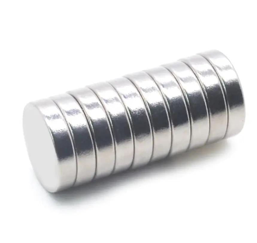 Набор дисковых магнитов неодимовых 12x3 мм N50 10 шт. (27457136)