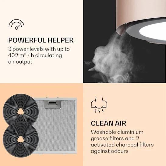 Вытяжка островная KLARSTEIN Skyfall Smart (10035378) - фото 2 Вытяжка островная KLARSTEIN Skyfall Smart (10035378) - фото 2