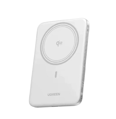 Повербанк UGREEN 5000 mAh Ultra-Slim 8,6 мм 20W Qi2 MagSafe White Повербанк UGREEN 5000 mAh Ultra-Slim 8,6 мм 20W Qi2 MagSafe White