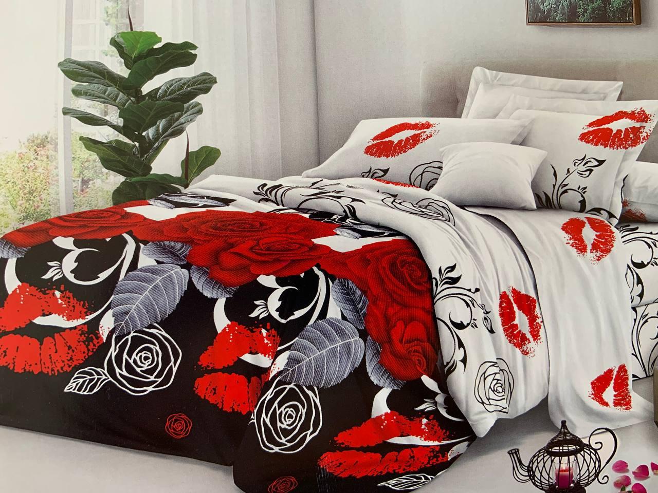 Комплект постельного белья Розы полуторный бязь 150х220 см Разноцветный Комплект постельного белья Розы полуторный бязь 150х220 см Разноцветный
