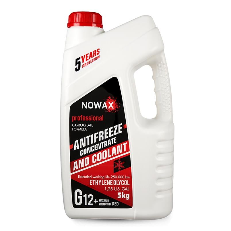 Антифриз NOWAX RED G12 концентрат (красний) 5кг