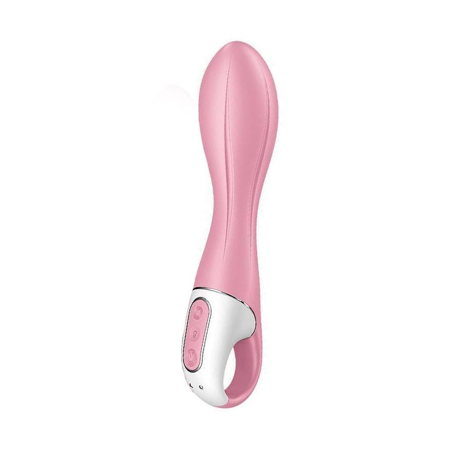 Вибратор надувной для точки G Satisfyer Air Pump Vibrator 2 21 см Розовый (56370)