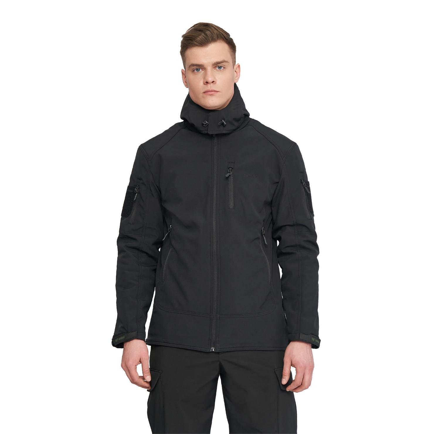 Куртка мужская для военных и армии Combat SoftShell M Черный - фото 1