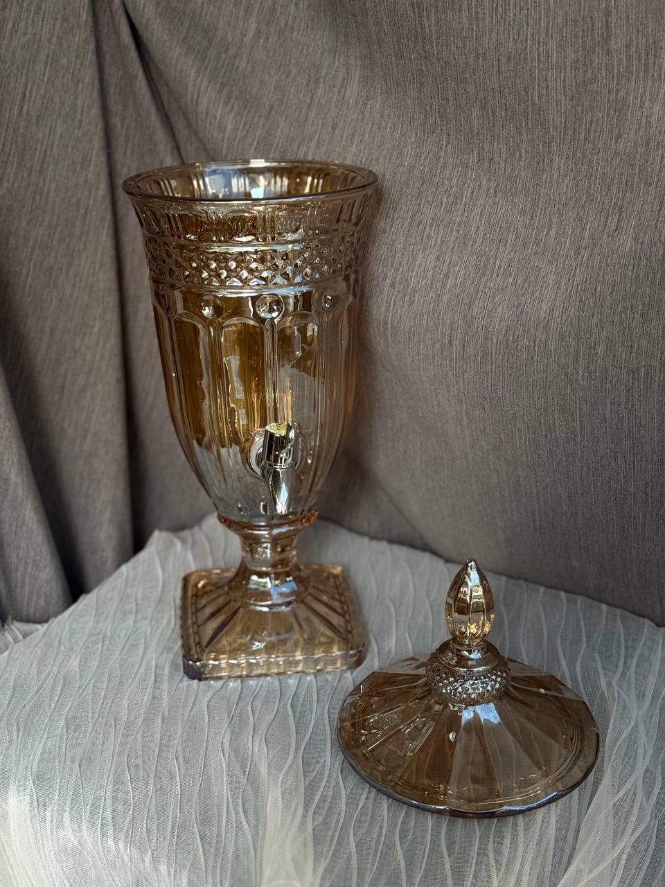 Лимонадниця скляна TS Kitchen 2 л Золотистий (HP4175) - фото 4 Лимонадниця скляна TS Kitchen 2 л Золотистий (HP4175) - фото 4