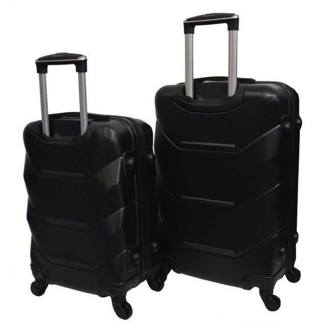 Набір валіза пластикових Bonro 2019 середня та велика 2 шт. Чорний (2670149105) - фото 2 Набір валіза пластикових Bonro 2019 середня та велика 2 шт. Чорний (2670149105) - фото 2