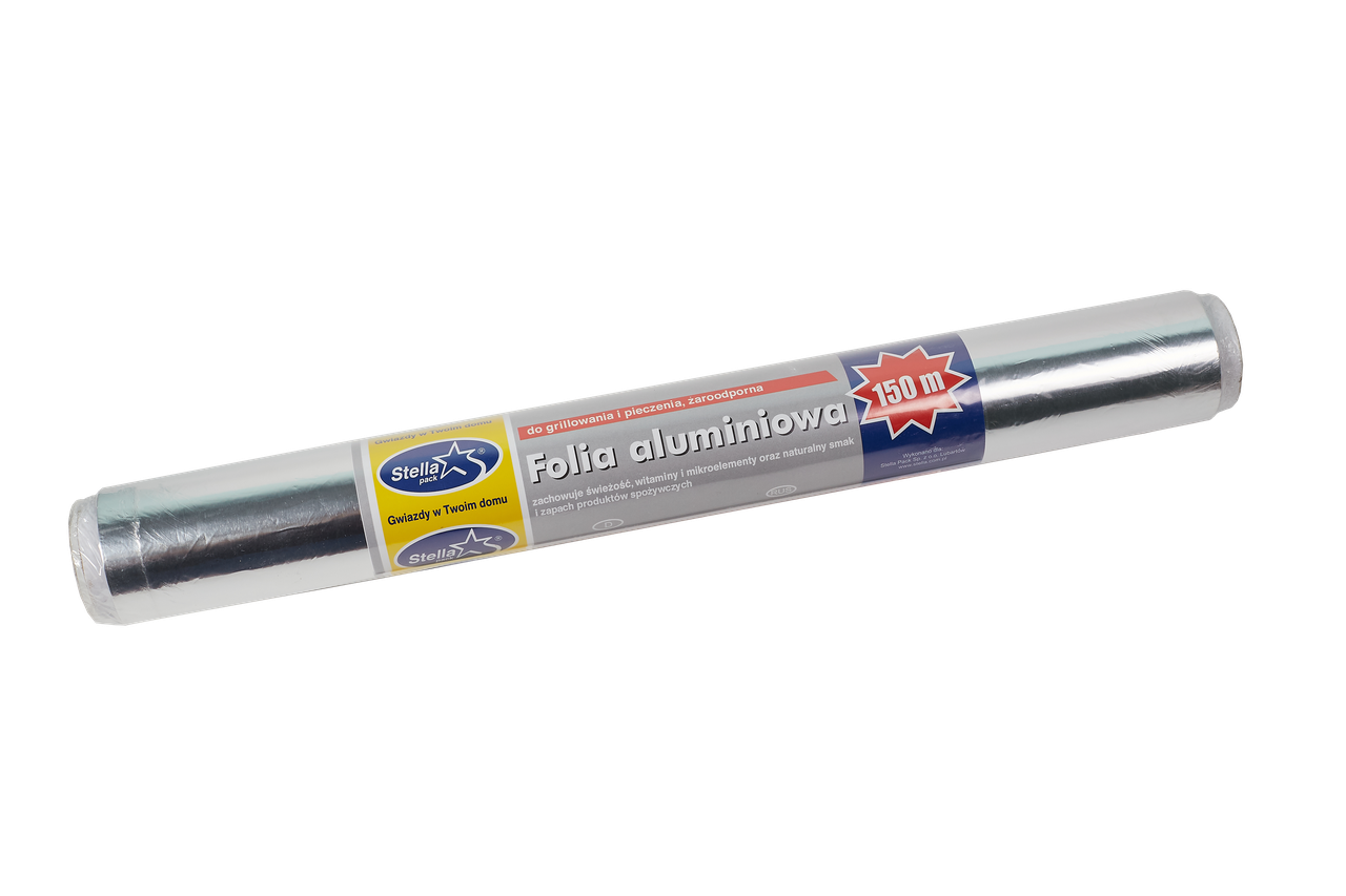 Фольга алюмінієва для запікання Stella 44 см/150 м/9 мкм/450 г (1999996533)