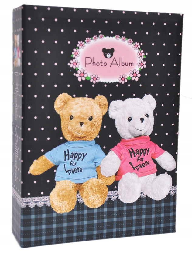 Фотоальбом детский Gedeon MM46100 BEARS на 100 фото 10х15 см Black (28425537)