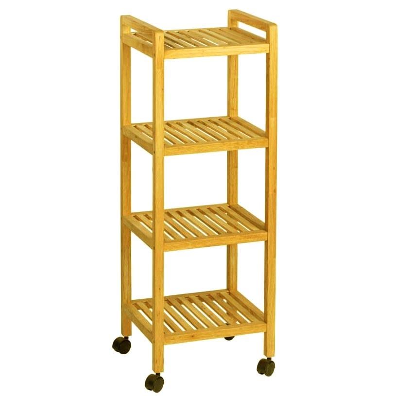Этажерка для ванной из дерева на колесиках Фаголи Карри (АБТ-001603) Этажерка для ванной из дерева на колесиках Фаголи Карри (АБТ-001603)