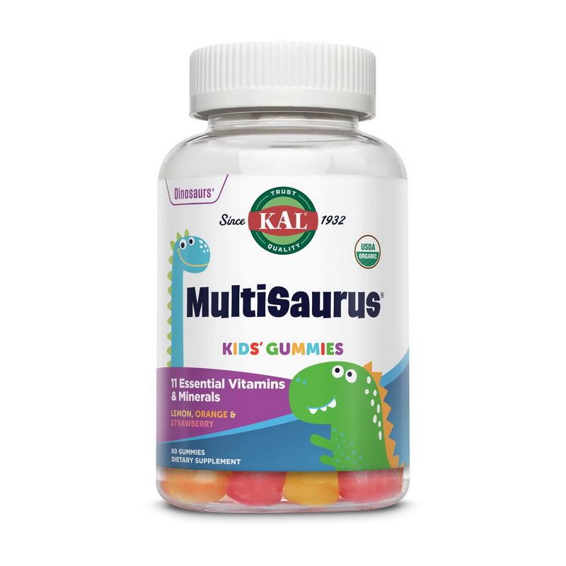 Витамины и минералы для детей KAL MultiSaurus 60 желеек Лимон Апельсин Клубника (21175-01) Витамины и минералы для детей KAL MultiSaurus 60 желеек Лимон Апельсин Клубника (21175-01)