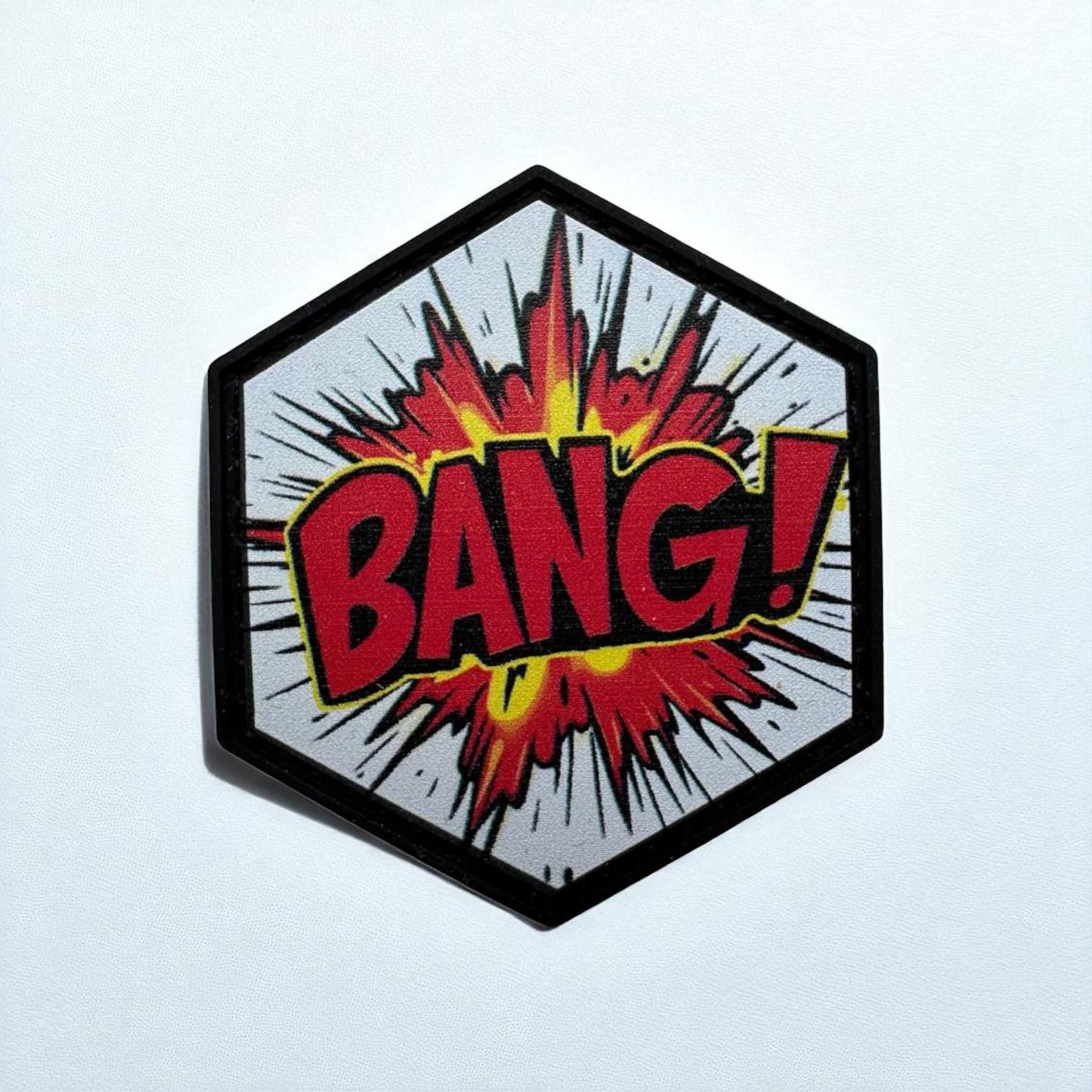 Шеврон Bang! Белый
