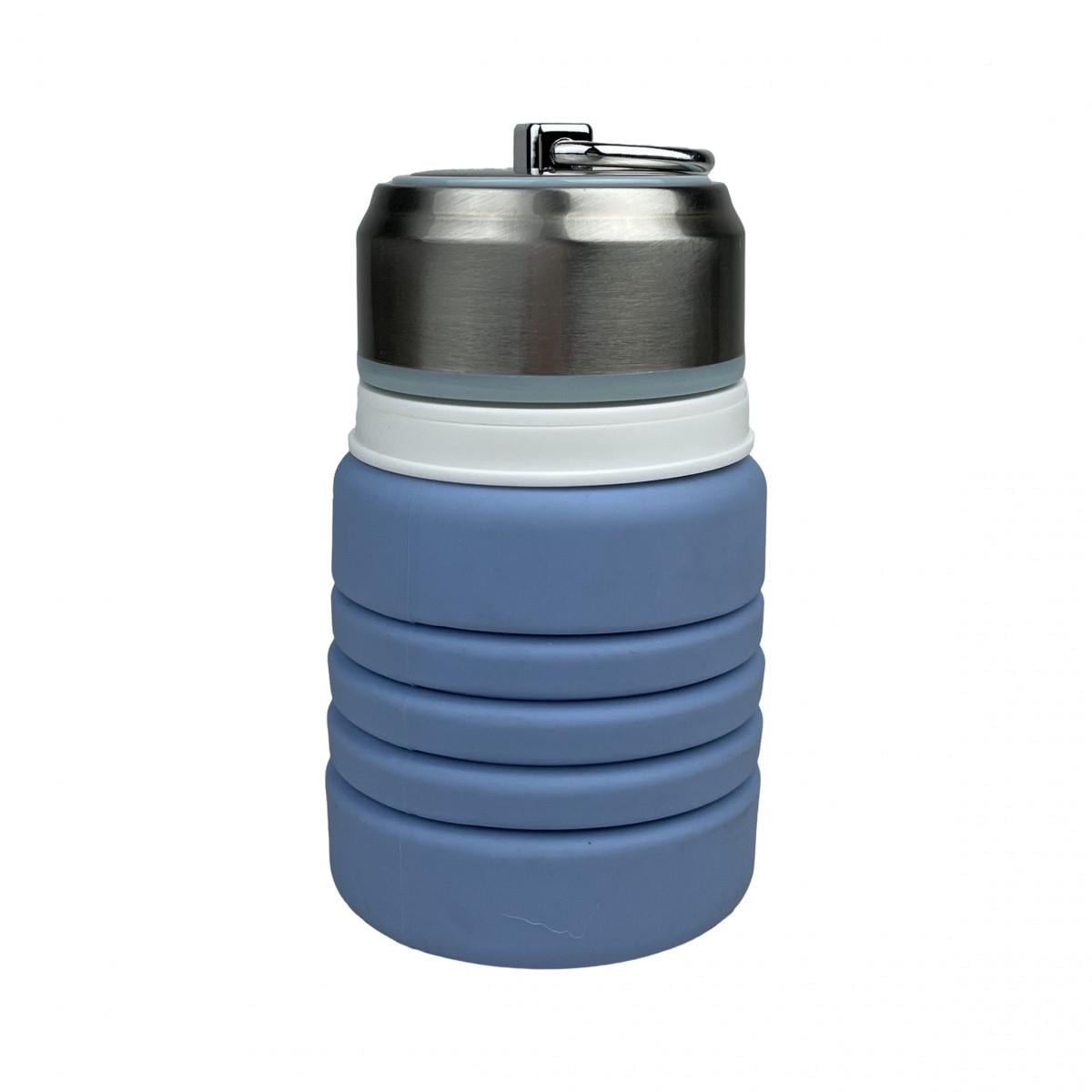 Пляшка для напоїв складна 420 мл Блакитний (ТК-300-1)