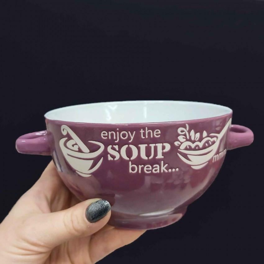 Набір бульйонниць-піал з ручками SNT SOUP 19933 кераміка 650 мл 6 шт. (1529693597) - фото 2 Набір бульйонниць-піал з ручками SNT SOUP 19933 кераміка 650 мл 6 шт. (1529693597) - фото 2