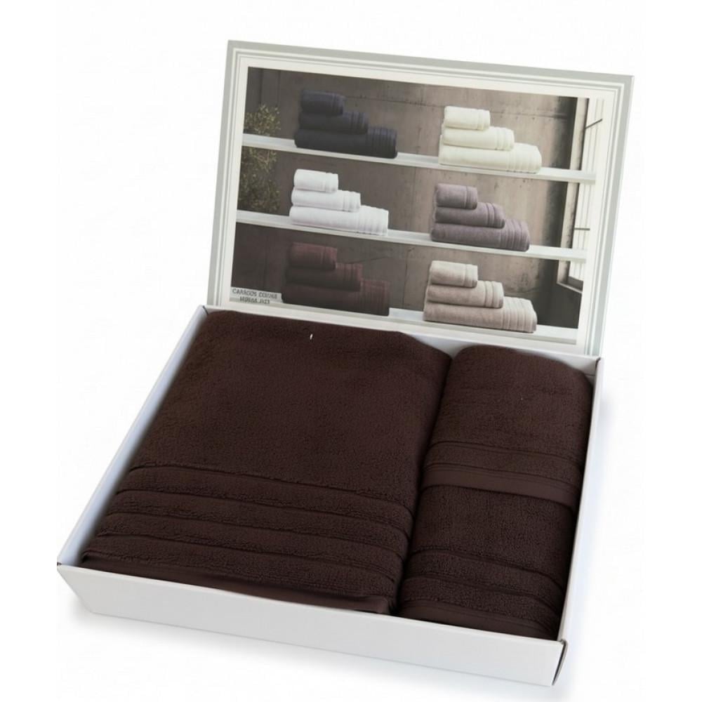 Набор полотенец Maison D'or Caresse 40x60/50x100/90x150 см микрокоттон Brown (2000022283964) Набор полотенец Maison D'or Caresse 40x60/50x100/90x150 см микрокоттон Brown (2000022283964)