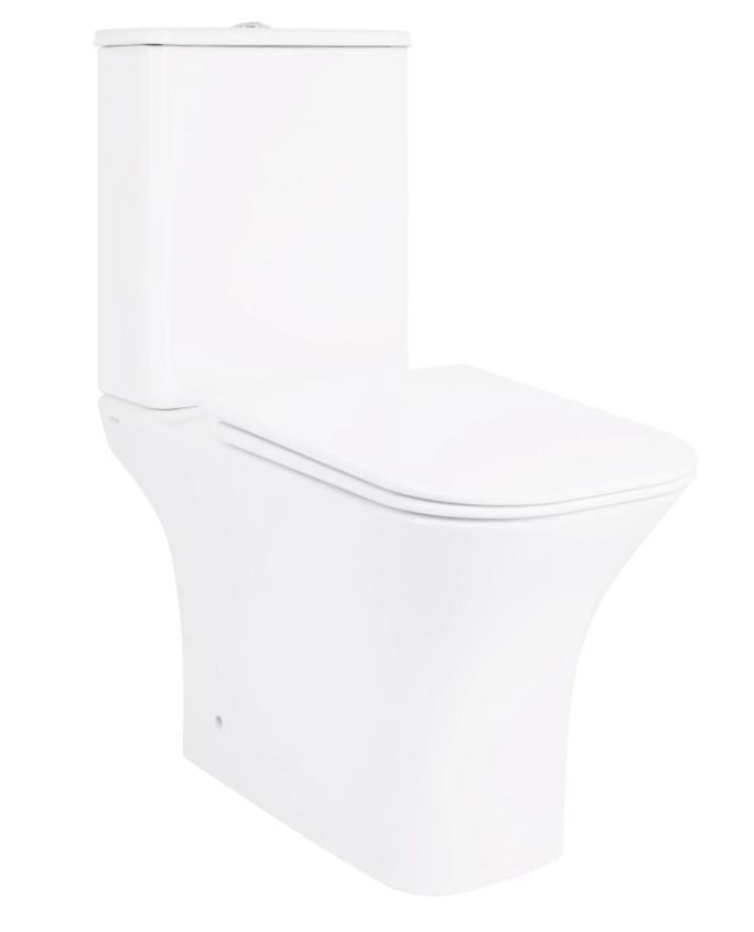 Унітаз підлоговий Qtap Presto Quadro Rimless з сидінням Slim Duroplast/Soft-close/Quick Release (QT24221215AW) Унітаз підлоговий Qtap Presto Quadro Rimless з сидінням Slim Duroplast/Soft-close/Quick Release (QT24221215AW)