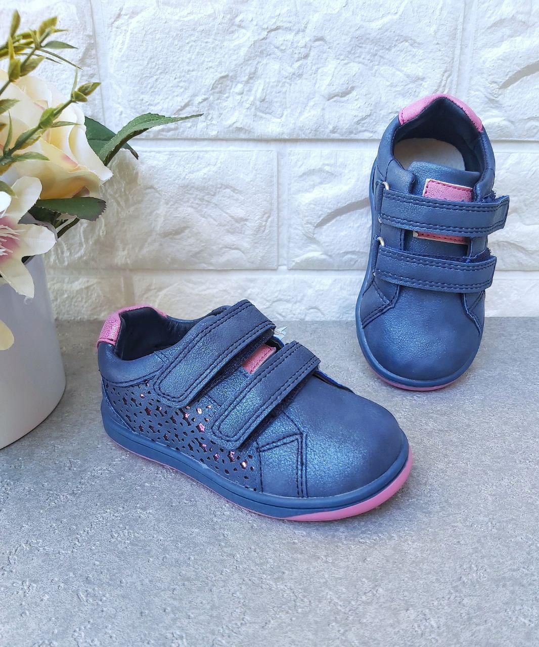 Черевички для дівчинки Apawwa 449 р. 25 15 см Синій (449-1)