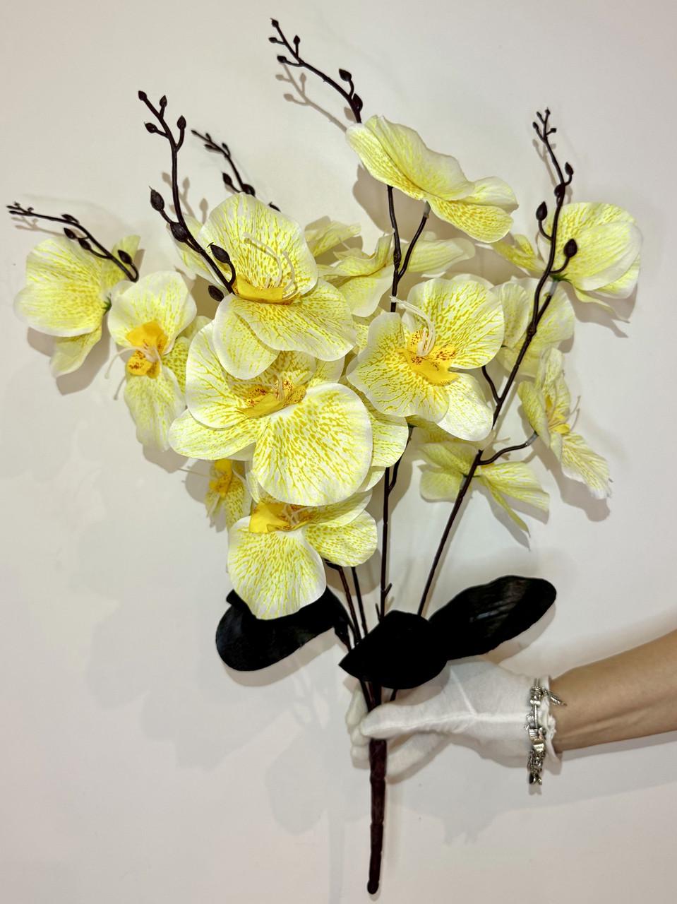 Искусственная ветвь орхидеи Лимонный