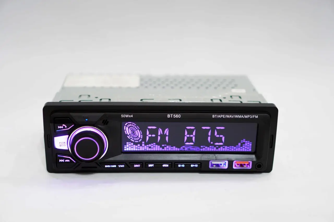 Автомагнитола BT560 2xUSB Bluetooth RGB SD/AUX/FM 4x50W - фото 4