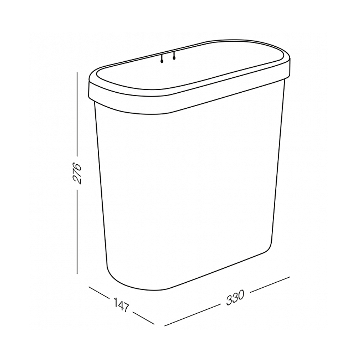 Ведро для мусора MVM BIN-08 10L WHITE 10 л без крышки Белый (211376) - фото 2 Ведро для мусора MVM BIN-08 10L WHITE 10 л без крышки Белый (211376) - фото 2