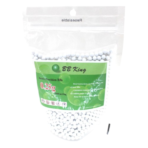 Страйкбольні кулі BB KING 0,25 г 2000 шт. (BBK-025_2K) - фото 3 Страйкбольні кулі BB KING 0,25 г 2000 шт. (BBK-025_2K) - фото 3