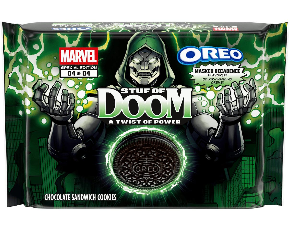 Печенье OREO Marvel Stuf of Doom Chocolate Sandwich Cookies 303 г (3033076757)