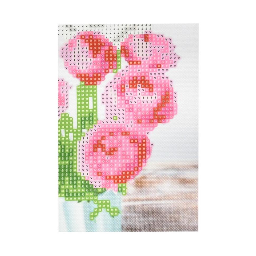 Алмазна мозаїка Strateg Рожева симфонія YAB14428 10х15 см (RLT49765)