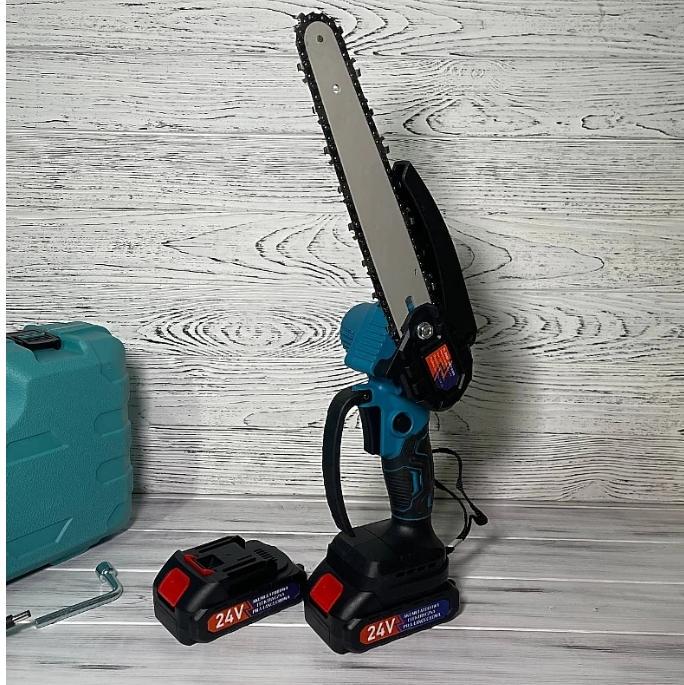 Электропила Domotec 8488 2 аккумулятора 24V шина 8" (NM8488)