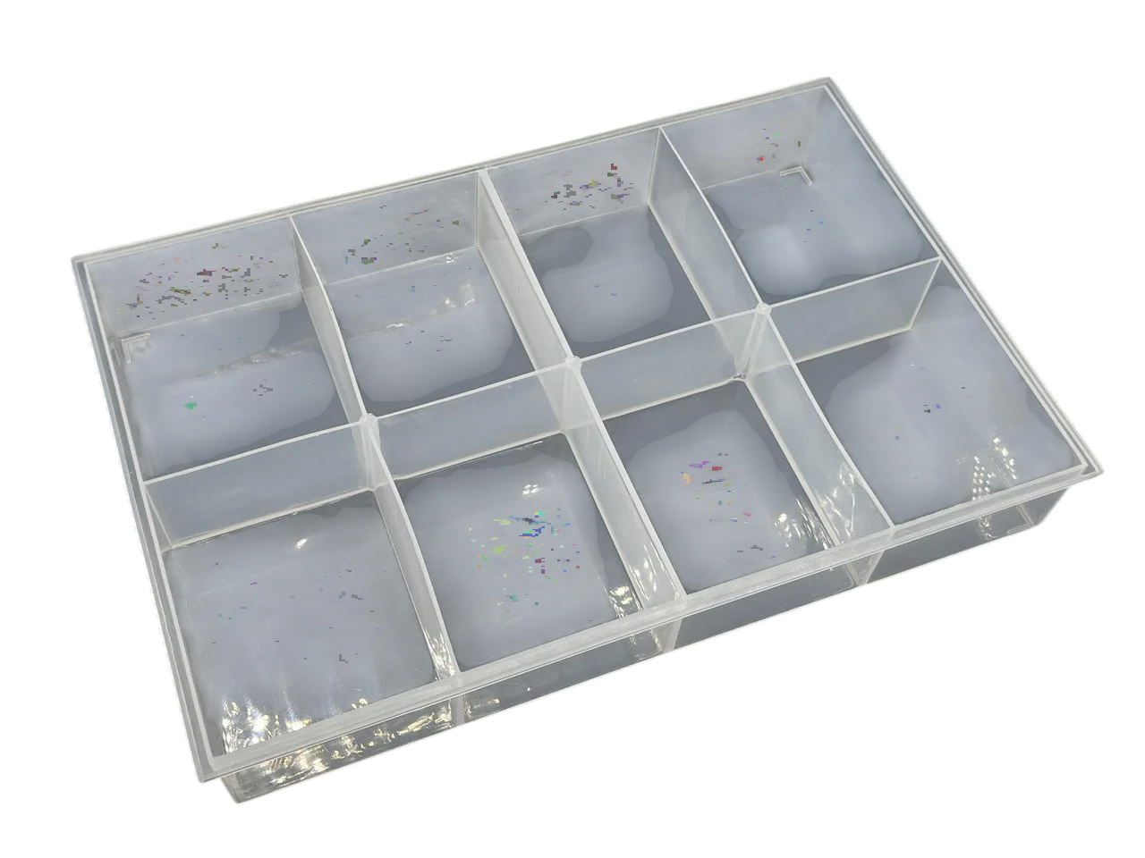 Органайзер пластиковый 8 ячеек 35х23х5 см Прозрачный (BOX-17)