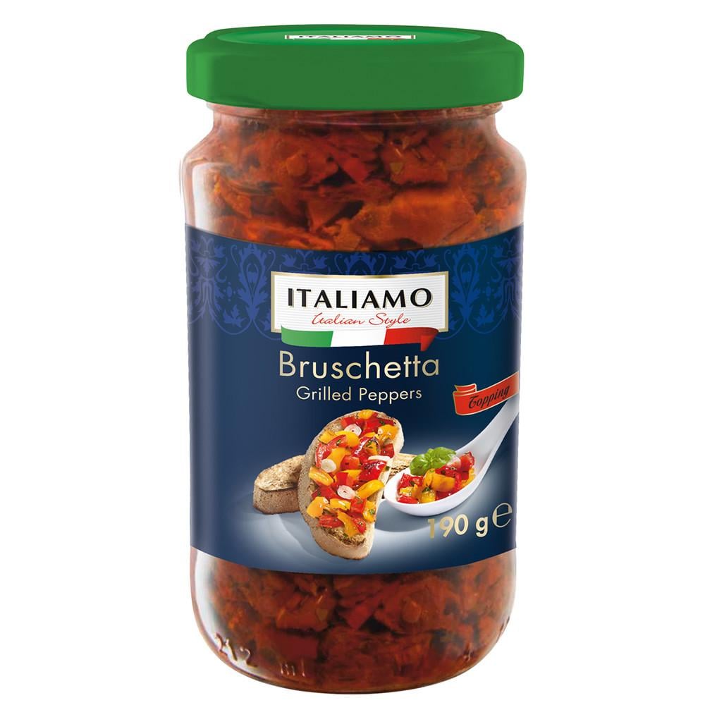 Брускета ITALIAMO Bruschetta Pepper Bruschetta Toping Glilled Peppers овощи гриль 190 г