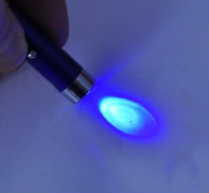 Ліхтарик-брелок 3в1 ультрафіолет Синій (JD-78) - фото 3