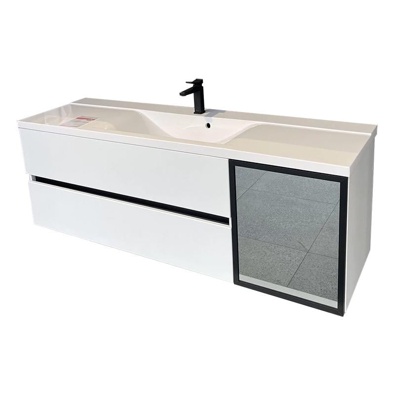 Тумба підвісна Fancy Marble Meloria 1500 L/R з умивальником Margo 1500 Білий Тумба підвісна Fancy Marble Meloria 1500 L/R з умивальником Margo 1500 Білий