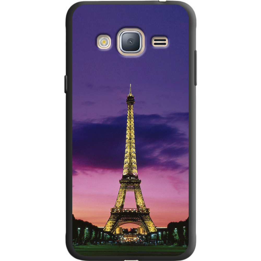 Чехол BoxFace Samsung J320 Galaxy J3 Полночь в Париже Черный силикон (24962-up964-36110)