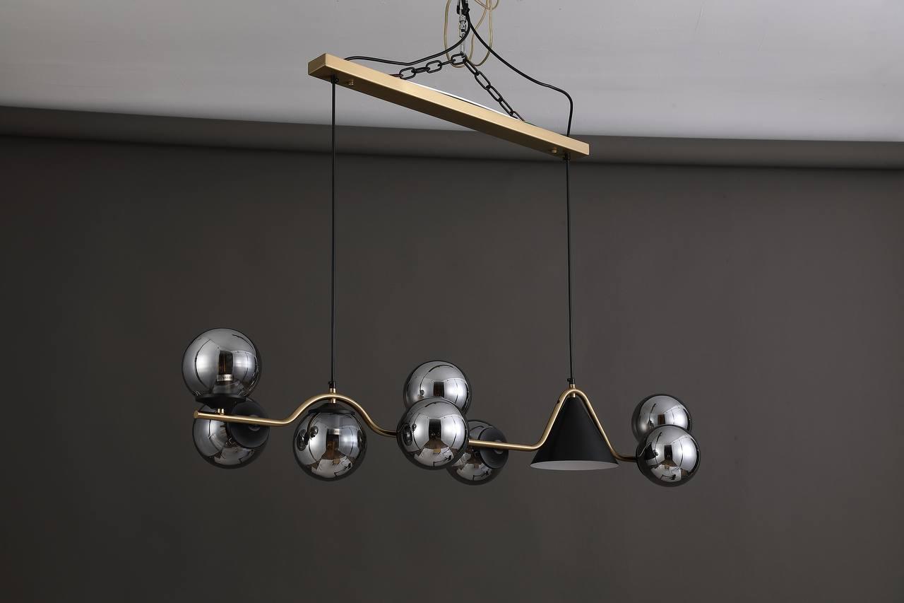 Подвесная люстра Valeso gld-23938/8+1 Черно-золотой (21782393) - фото 3 Подвесная люстра Valeso gld-23938/8+1 Черно-золотой (21782393) - фото 3