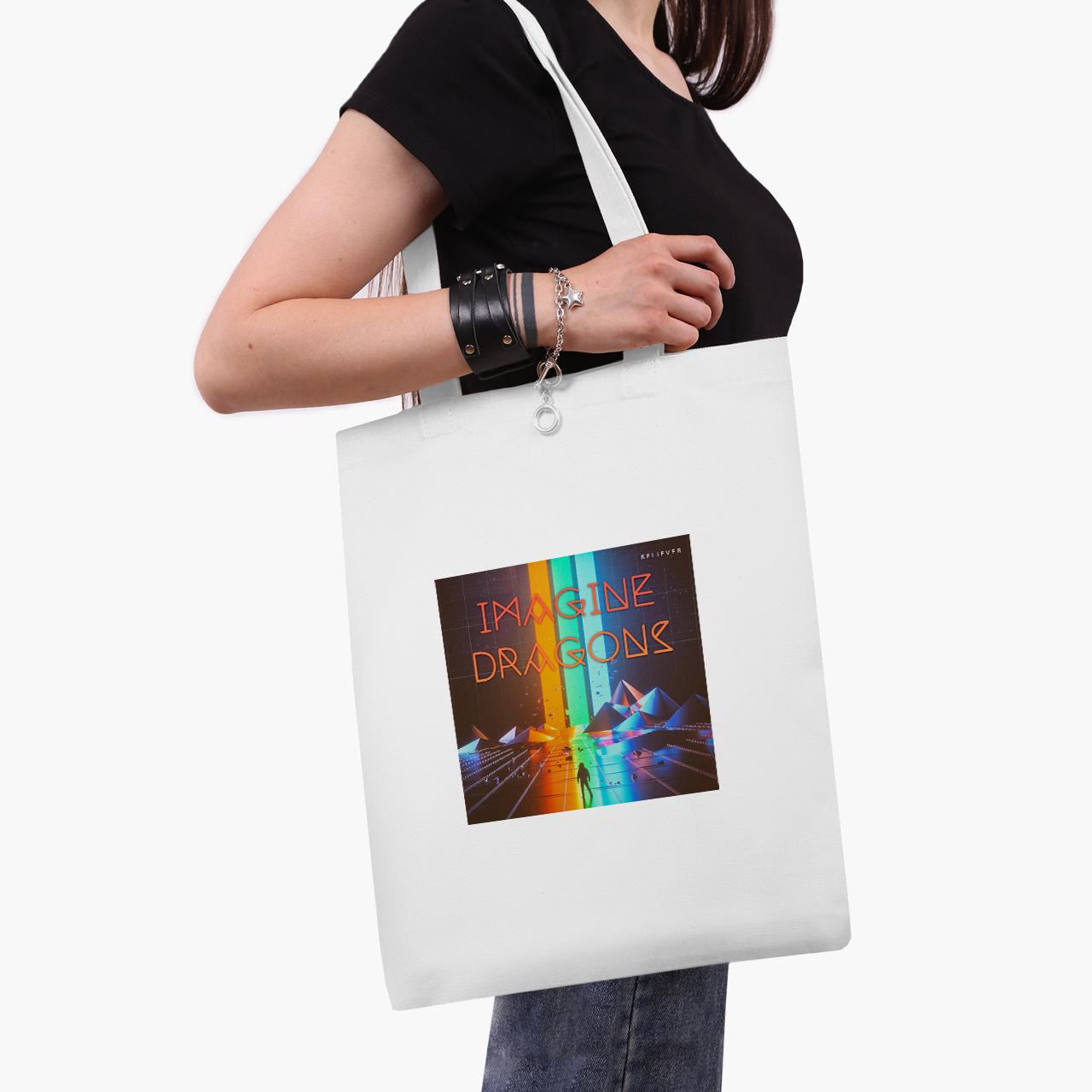 Эко сумка шоппер Imagine Dragons 41x35 см Белый (9227-2980-WT1)