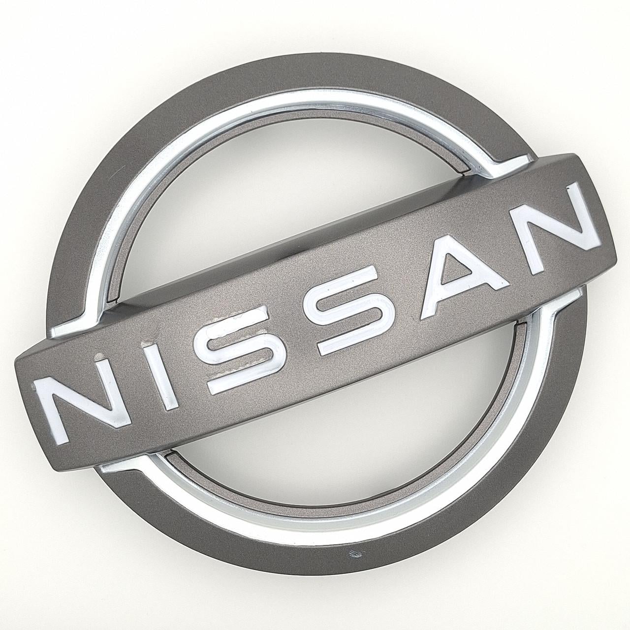 Эмблема Nissan радиаторной решетки ABS Серый матовый 153х130 мм (92889 9LT0A)