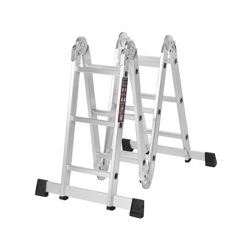 Драбина-трансформер алюмінієва Kraft&Dele KD4070 з платформою для дому саду та ремонту сходинки 4x3 (KD4070) - фото 3